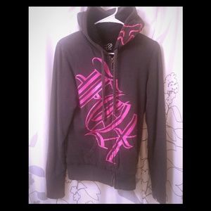 Fox racing zip up hoodie